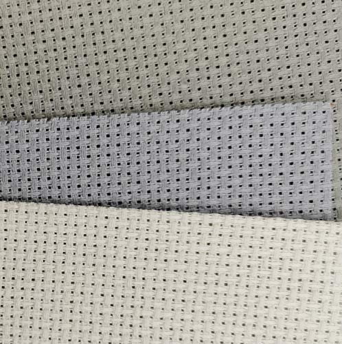 Image of KCS 3 pc of 12 inch x 18 inch 14CT Counted Cotton Aida Cloth Cross Stitch Fabric (Pearl Grey+Light Steel Grey+Medium Grey)
