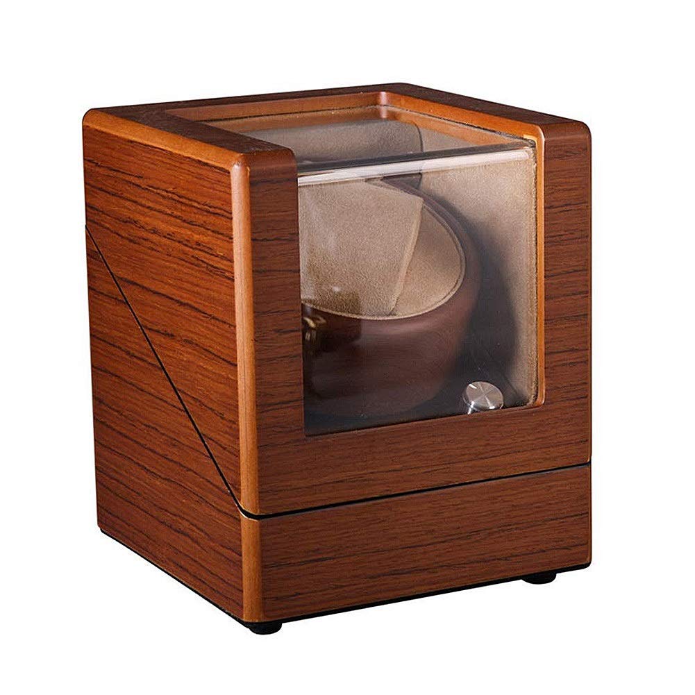 CGCSYZ Single Watch Winder Box Wooden,Automatic Watch Winder With Lock Automatic Watches Watch Box Motor 5 Rotation Modes Piano Lacquer
