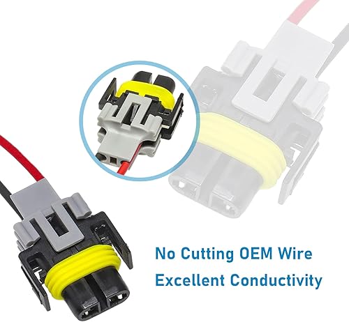 Miniatura 3 de Enchufe de arnés de luz antiniebla, conector de enchufe de cable de luz de automóvil, conector impermeable para automóvil, para conector de luz