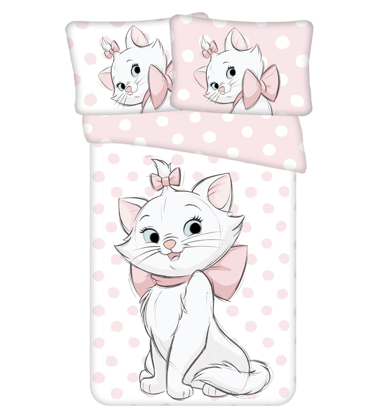 Jerry Fabrics Disney Cat Marie Aristocats Baby Bed Linen 100 x 135 cm