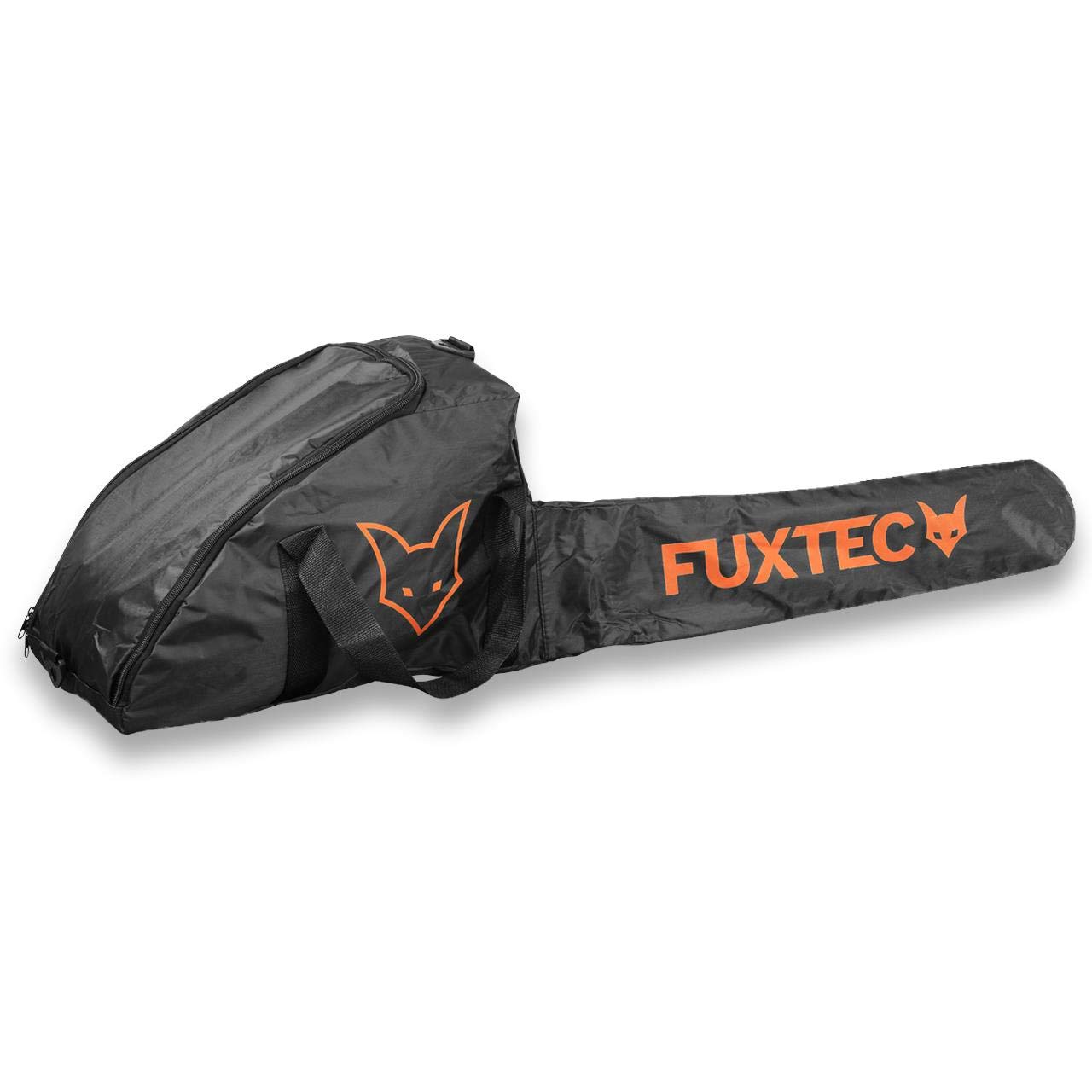 Fuxtec tronçonneuse thermique 50 cm FX-KS262 Black Edition essence 61,5cm3 2 temps 2,8kW Longueur De Coupe 45cm, Guide Chaine 20 pouces Étui de transport Tronc, Menuiserie