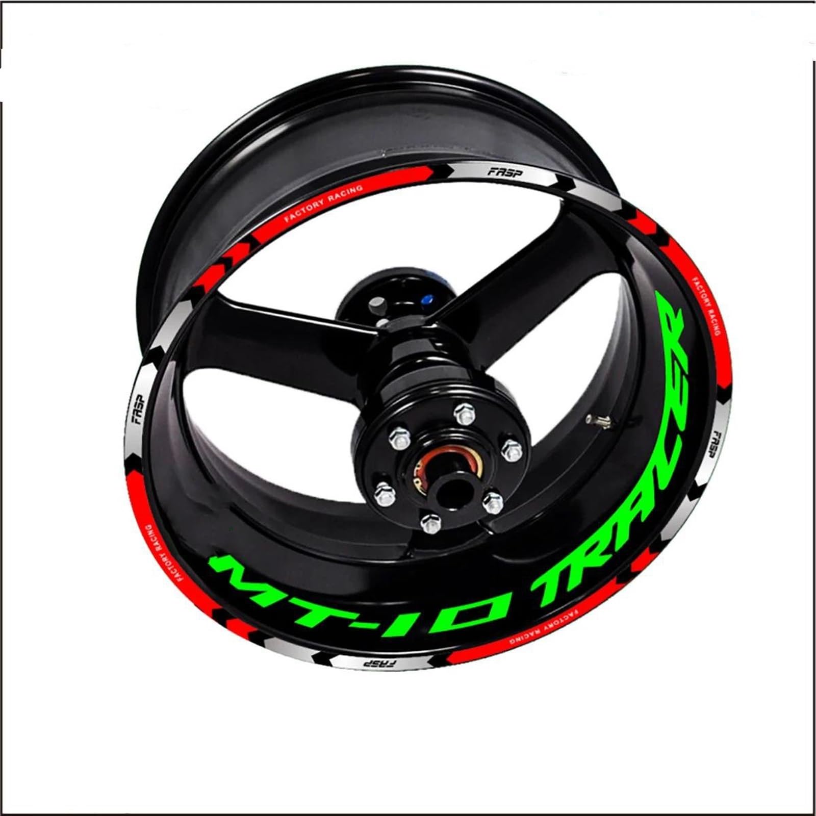 Stickers Motorcycle Wheel Stickers Reflective Decals Rims for Yamaha Mt10 Mt 10 Mt-10(Style 2)