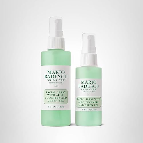 Vista 13 de Mario Badescu Spray facial con aloe, pepino y té verde para todo tipo de piel, niebla facial que hidrata y vigoriza