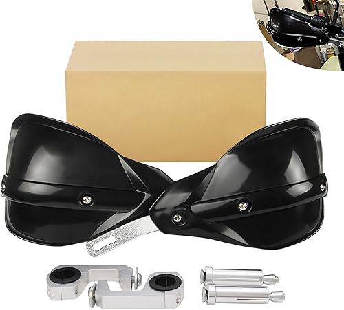 JFG RACING Protectores de mano negros - Universal para barra de cepillo de 78 pulgadas y 1 18 pulgadas para ATV todoterreno para motocicleta Pit