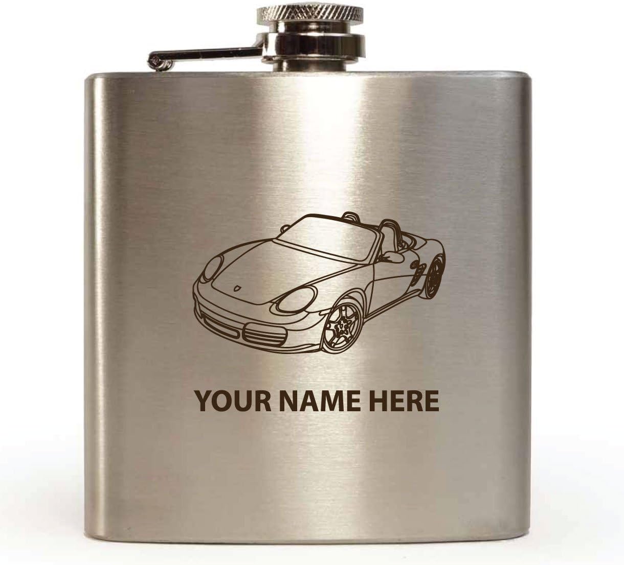 Porsche Boxster Design - Personalised 6oz Hip Flask