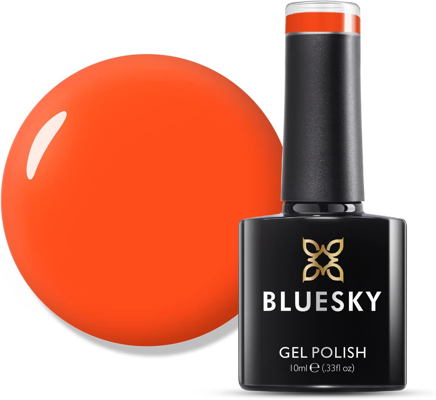 Bluesky Neon Gel Nail Polish-Neon Gel Polish Colors,Many Colors Can Be Selected,Neon Colors Soak Off Gel Polish Nail Art Manicure Salon DIY at Home,Curing under UV/LED Lamp,Neon Orange,10ml