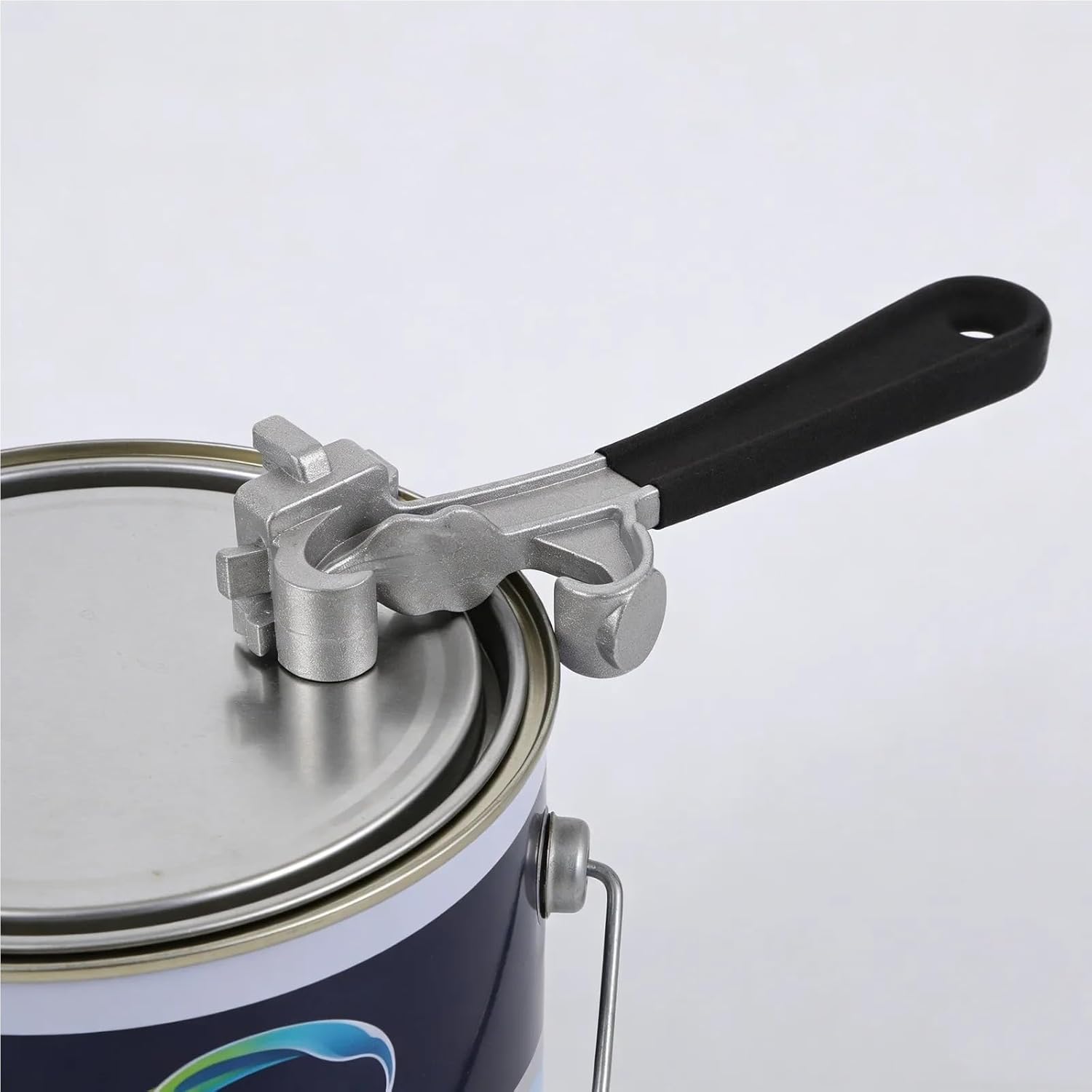Manual Drum Bung Wrench and Bucket Lid Opener, Metal Barrel Cap Tool for Oil, Paint, and Industrial Containers, Fits Various Lid Sizes