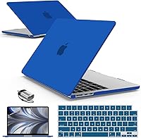 Vista 18 de IBENZER Compatible con MacBook Air 2025 2024 2023 de 15 pulgadas M4 A3241 M3 A3114 M2 A2941, carcasa rígida, cubierta de teclado, película