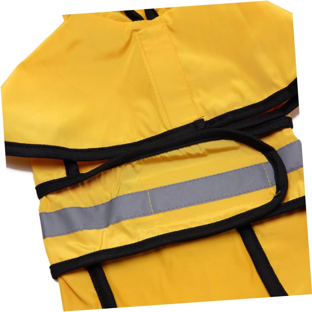 BESPORTBLE 3pcs Lovely Dog Raincoat Pet Hooded Jacket Reflective Design for Small Dogs Comfortable Elastic Material for Outdoor Walking and Running Yellow