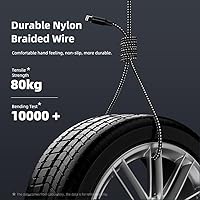 Vista 7 de Paquete de 3 cables Lightning de 10 pies con certificación MFi de Apple, cable de carga rápida para iPhone, cable de carga rápida para iPhone