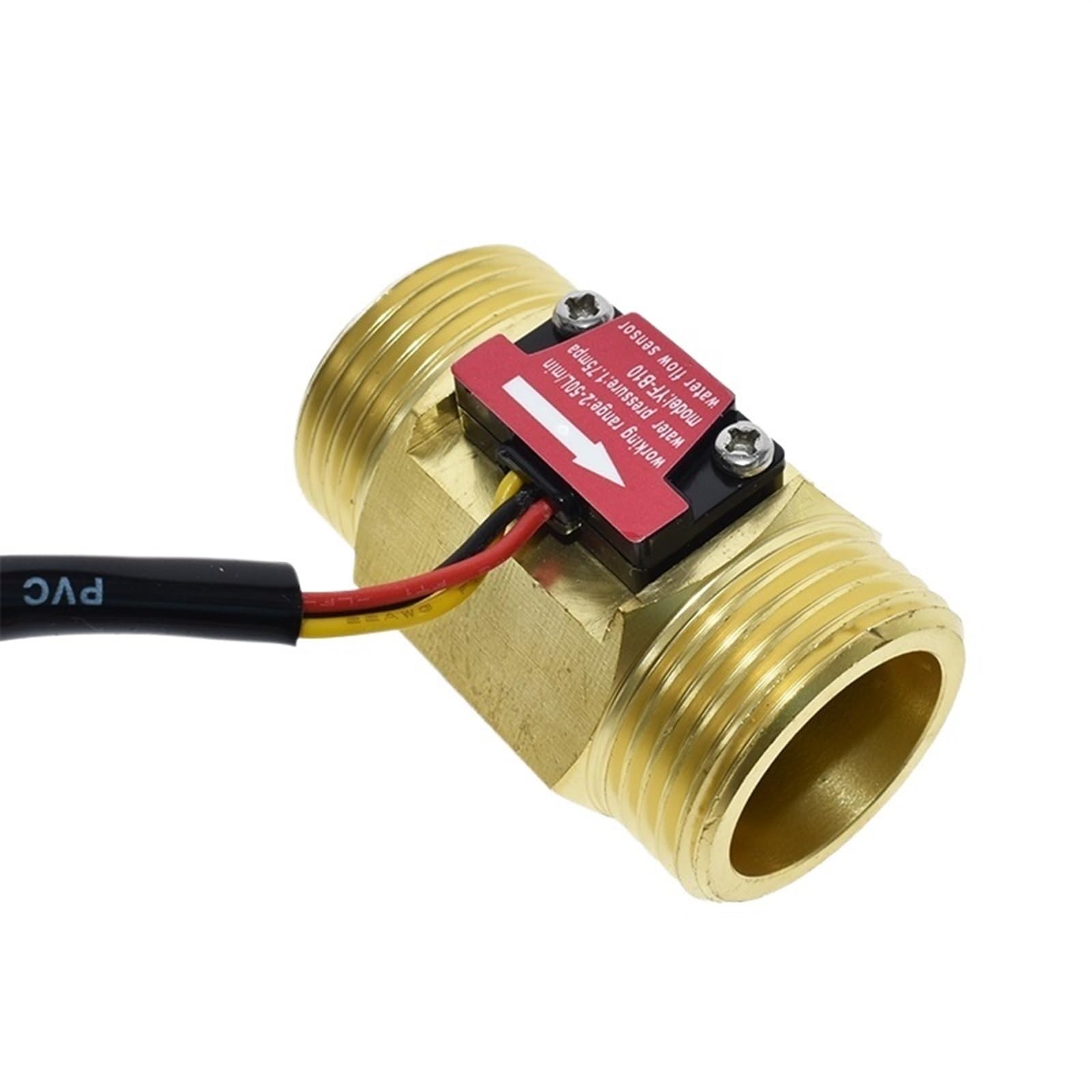 Flow Sensor Meter Digital Pipeline Water Flow Water Flow Sensor Sensor Switch Flow Meter DN25 Brass Water Meter Industrial Flowmeter 1 Inch Water Flow Sensor