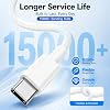 Cable USB C a C 60W 3 Unidades 6 Pies PD 3.0 Carga Rápida para iPhone17 S26 5