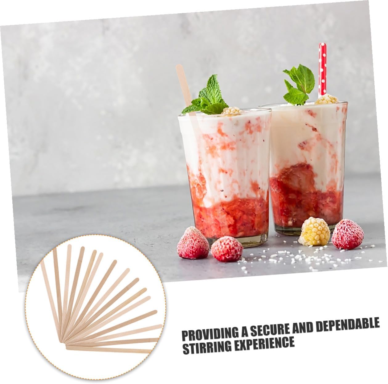 500 Pcs Wood Stir Sticks 14cm Disposable Beverage Stirring Sticks for Coffee and Hot Chocolates, Easy to Clean, Resource-saving, for Kitchen and Cafe Use