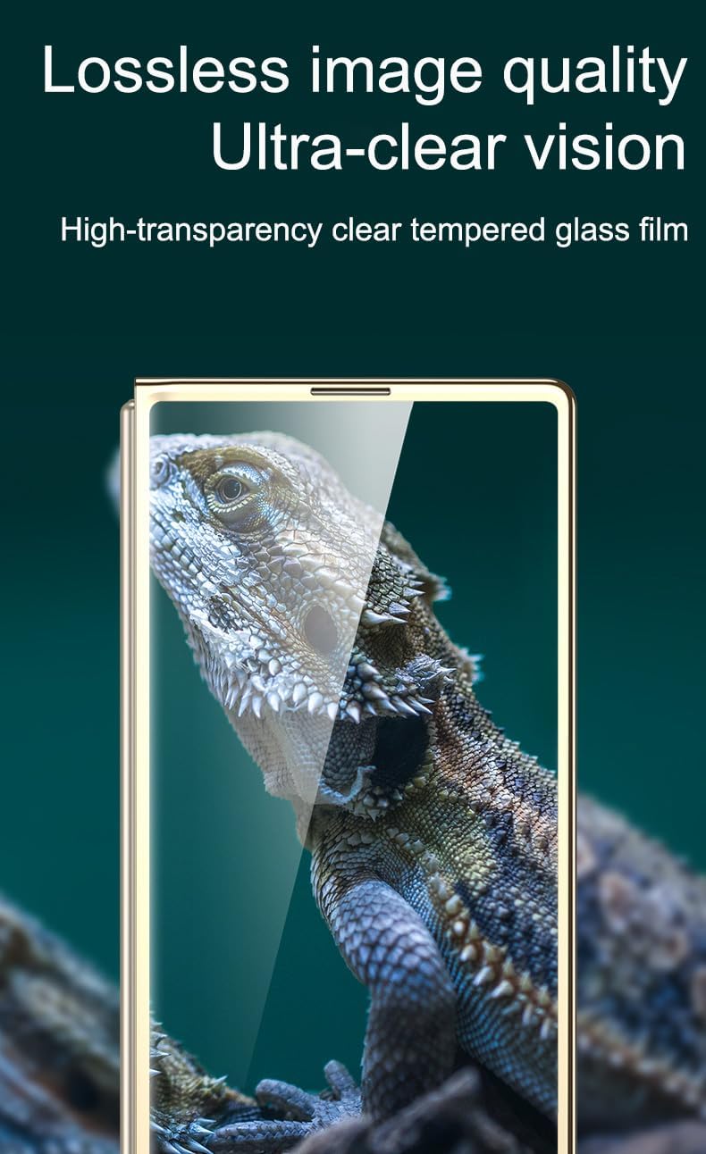 SHIEID Galaxy Z Fold 6 Case Stylish Electroplated Frame with Patterned Glass, Z Fold6 Phone Case with Screen Protector Protective Cover for Samsung Galaxy Z Fold 6, for Men and Women, Marble - 8