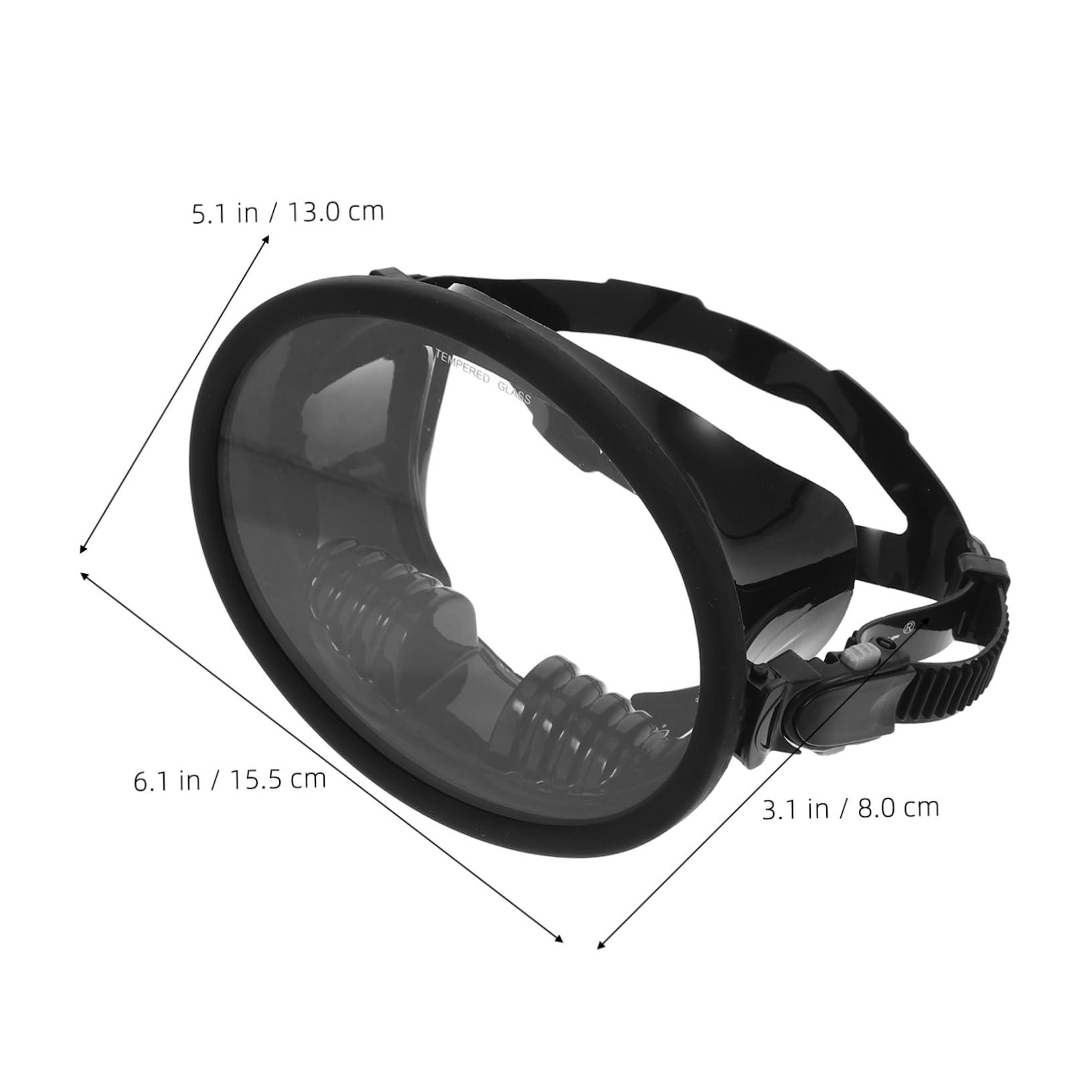 Hemobllo Gafas de Buceo Antivaho para Natacion y Buceo Campo Amplio de Vision Fabricadas Material de Silicona Uso Piscina o Mar