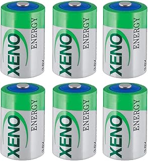 BALOLO (6-Pack) XLP-050F 3.6V 1200MAH Non-Rechargeable Lithium Battery Lithium Thionyl Chloride (Li-SOCL2) Battery Replacement for XLP-050F（XL-050F 1/2AA ER14250, ER14250/W B9604T