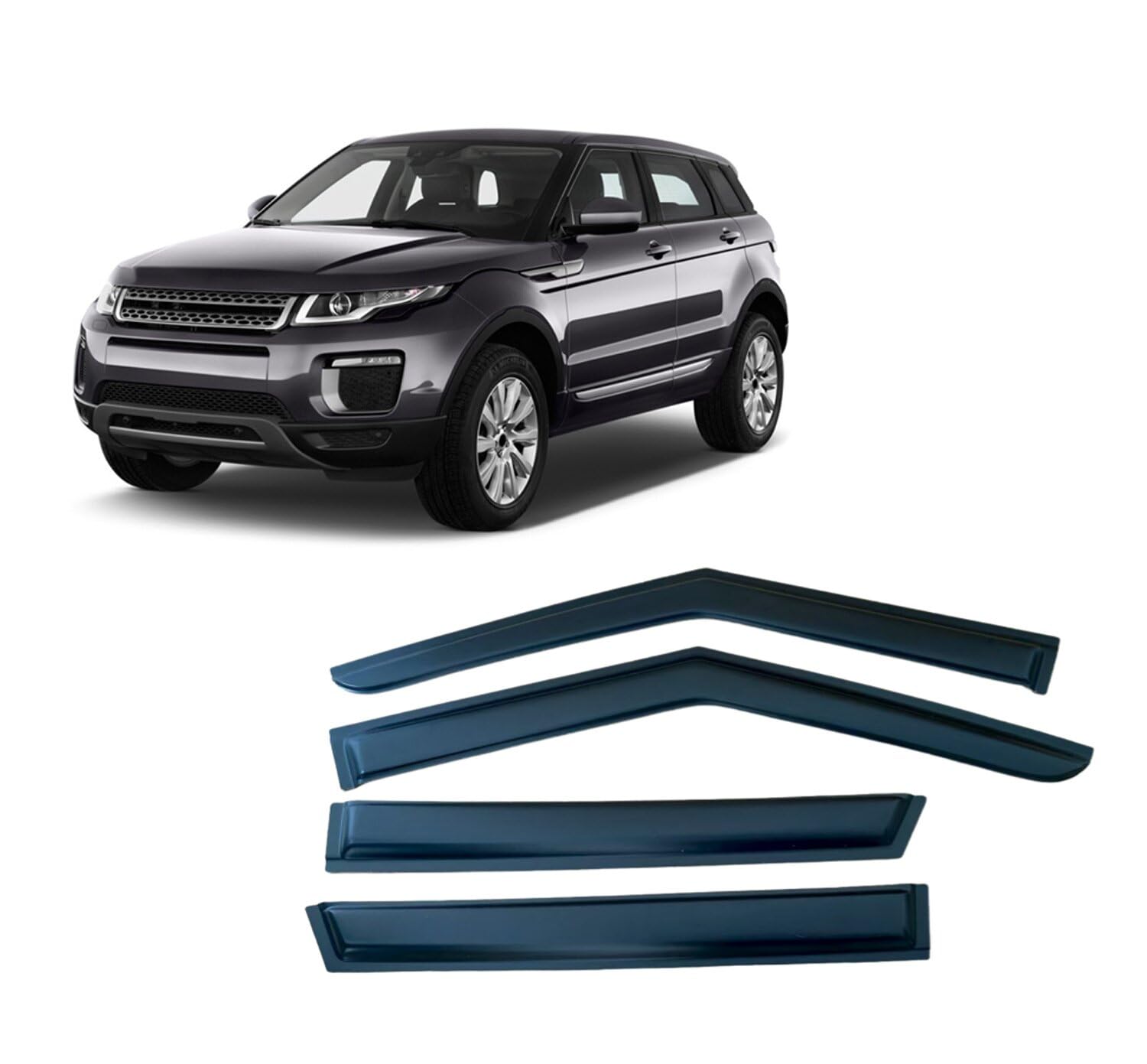 Déflecteurs air pluie Land Rover Range Rover Evoque L538 stoppe la pluie et les reflets UV