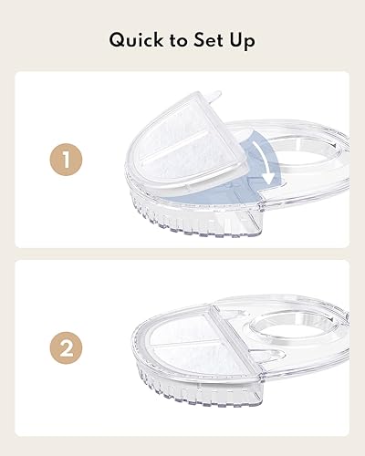 Miniatura 5 de Homerunpet Filtros de fuente para mascotas de repuesto para bombas inalámbricas Fuente de agua para gatos Dispensador de agua para perros