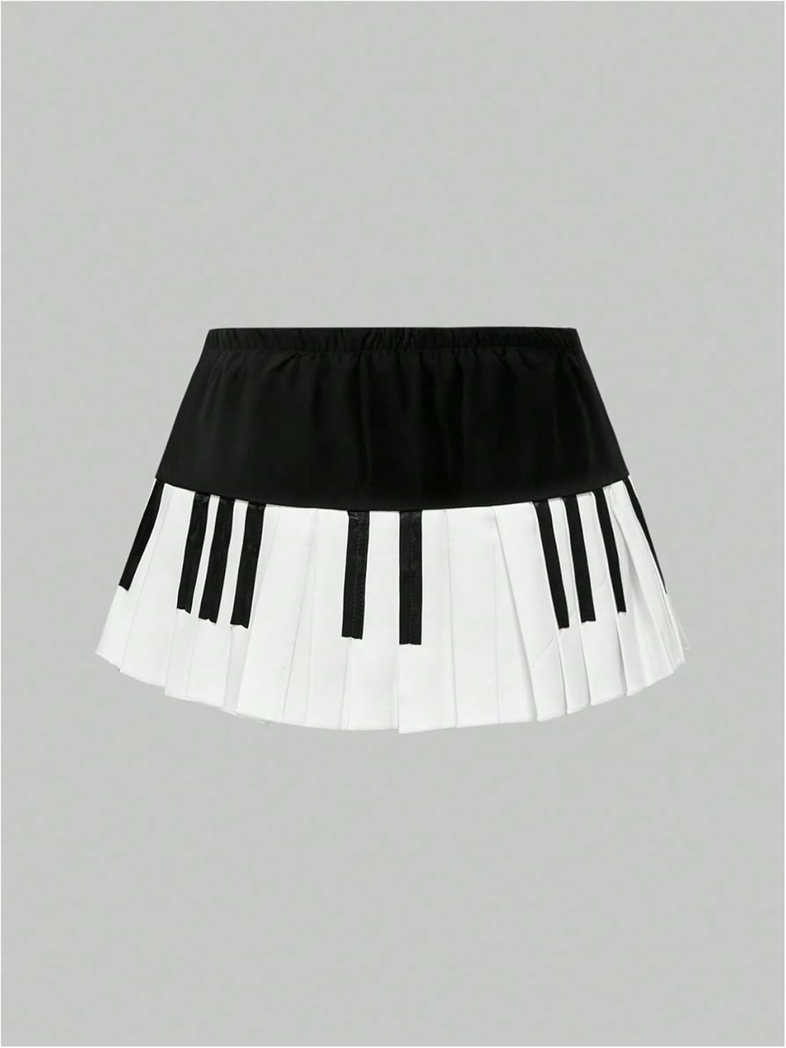 WDIRARA Women's Plus Size Piano Skirt Y2k Coquette Pleated A Line Mini Skirts - Image 2