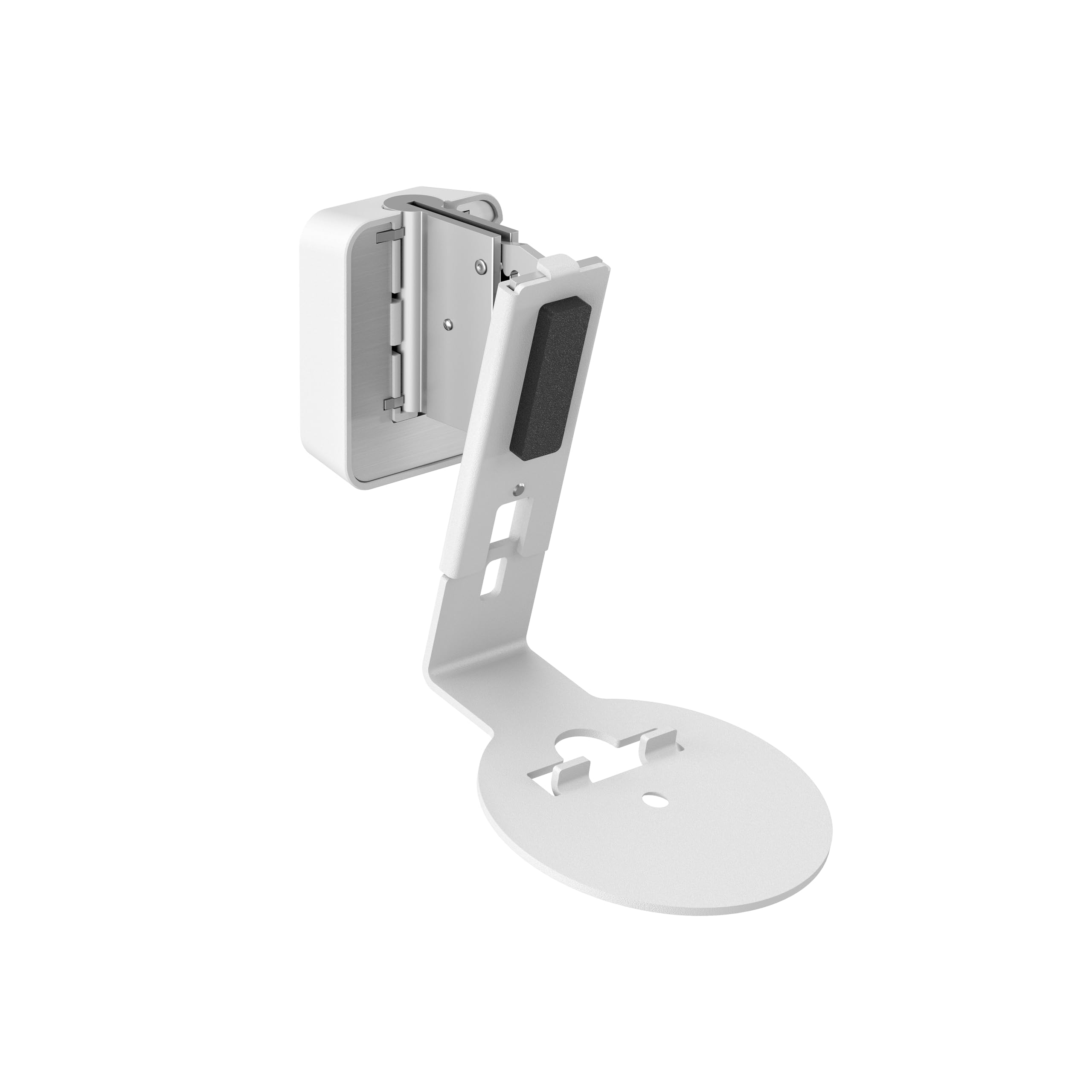 – SWM 4111 speaker wall bracket for Sonos ERA 100, Max. 11 lbs (5 kg), Tiltable -30º/+30º, Swivels up to 70º (left/right), White, 1 bracket