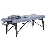 Master Massage 30” Bristol Airwave Full Body Stretching Portable Massage Table with Airbags 3D Lumbar Traction for Professional & Home Use Chiropractic Table (Dove Grey) Master Massage Bristol Airwave