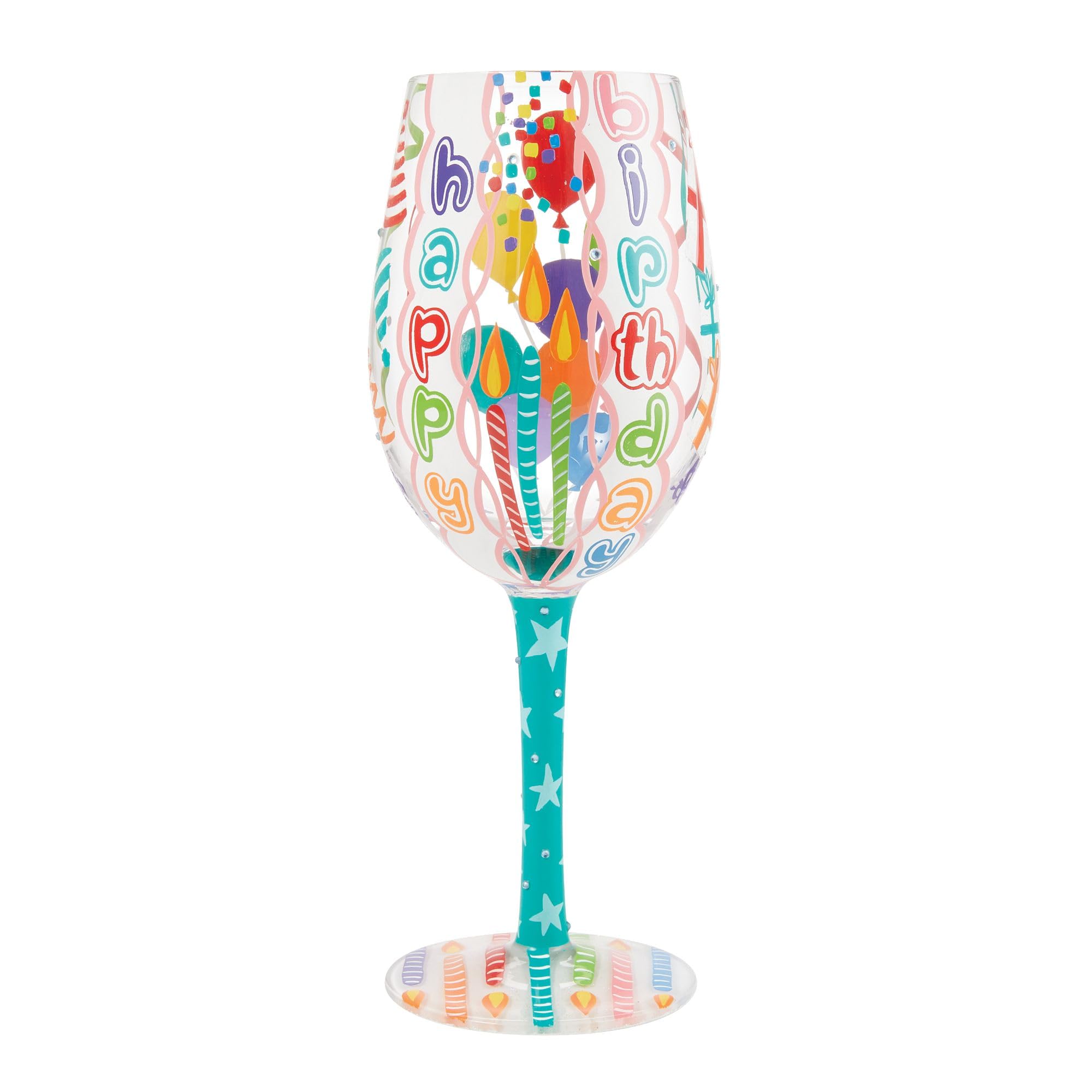 Verre à vin Lolita Happy Birthday Blast pour illuminer vos repas d'anniversaire