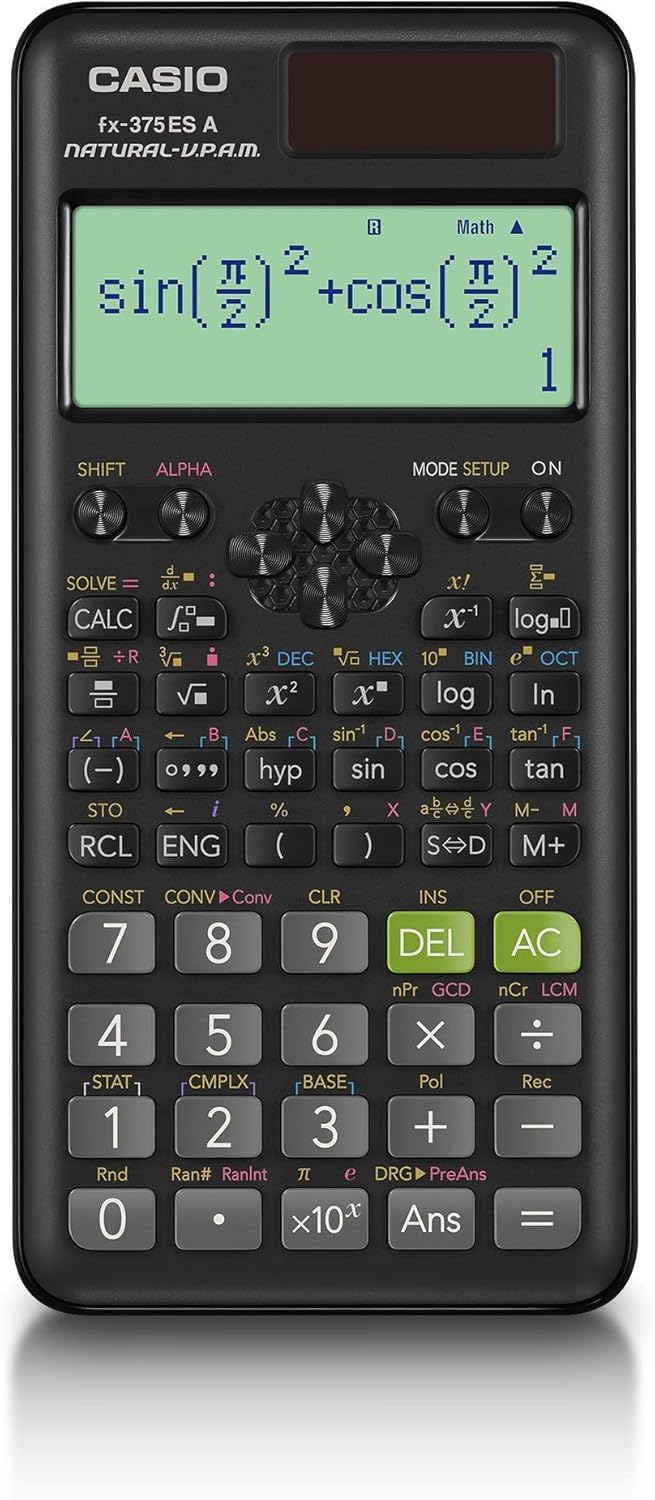 (未使用･未開封品)カシオ 関数電卓 微分積分・統計計算・数学自然表示 394関数・機能 fx-375ESA-N Amazon.co.jp: 関数電卓 微分積分・統計計算・数学自然表示 394