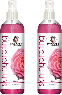 Keya Seth Aromatherapy Skin Hydrating Rose Toner Nourishing Anti-Ageing Oil Control, Rosy Glow Enriched with Pure Essential Oil of Rose & lavender for all Skin Type Pack of 2 (200MLX2)