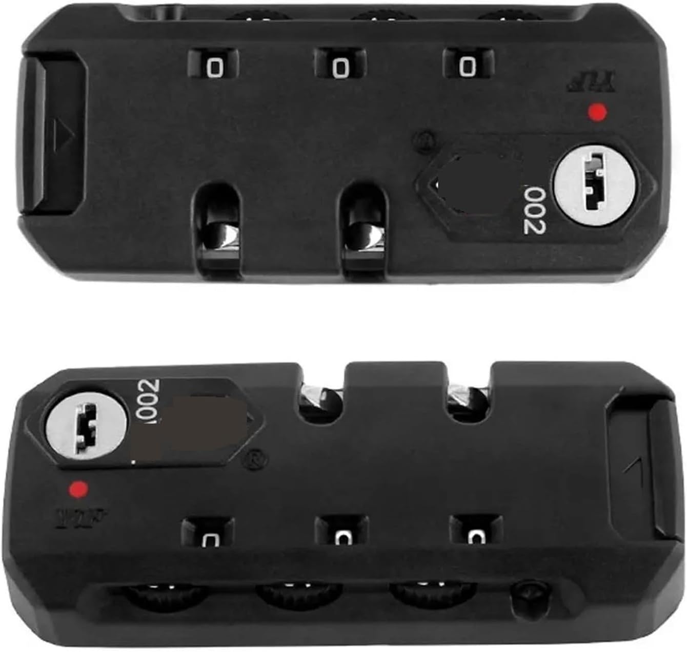 3 Digit Password Lock Travel Suitcase Luggage High Security Coded Lock Sturdy Cupboard Cabinet Locker Duffle Bag Padlock 1Pcs(A)