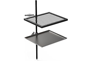 Stanbroil Adjustable Swivel Grill - Fire Pit Griddle Companion