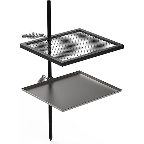 Stanbroil Adjustable Swivel Grill - Fire Pit Griddle Companion