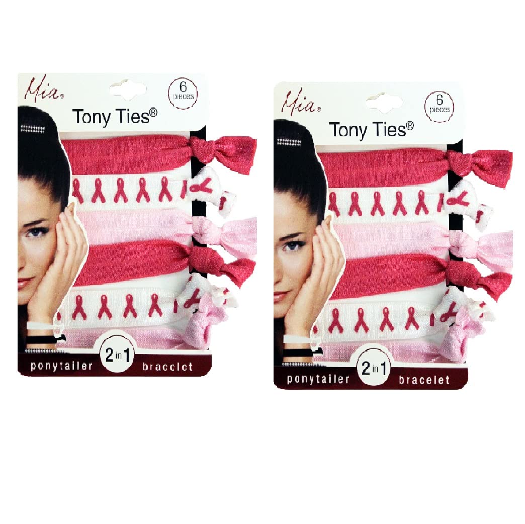 Mia Tony Cravates élastiques en caoutchouc pour cheveux avec ruban noué, beige, léopard, noir, chaîne dorée, pour femmes, filles, cadeau 2 pièces, 12 pièces