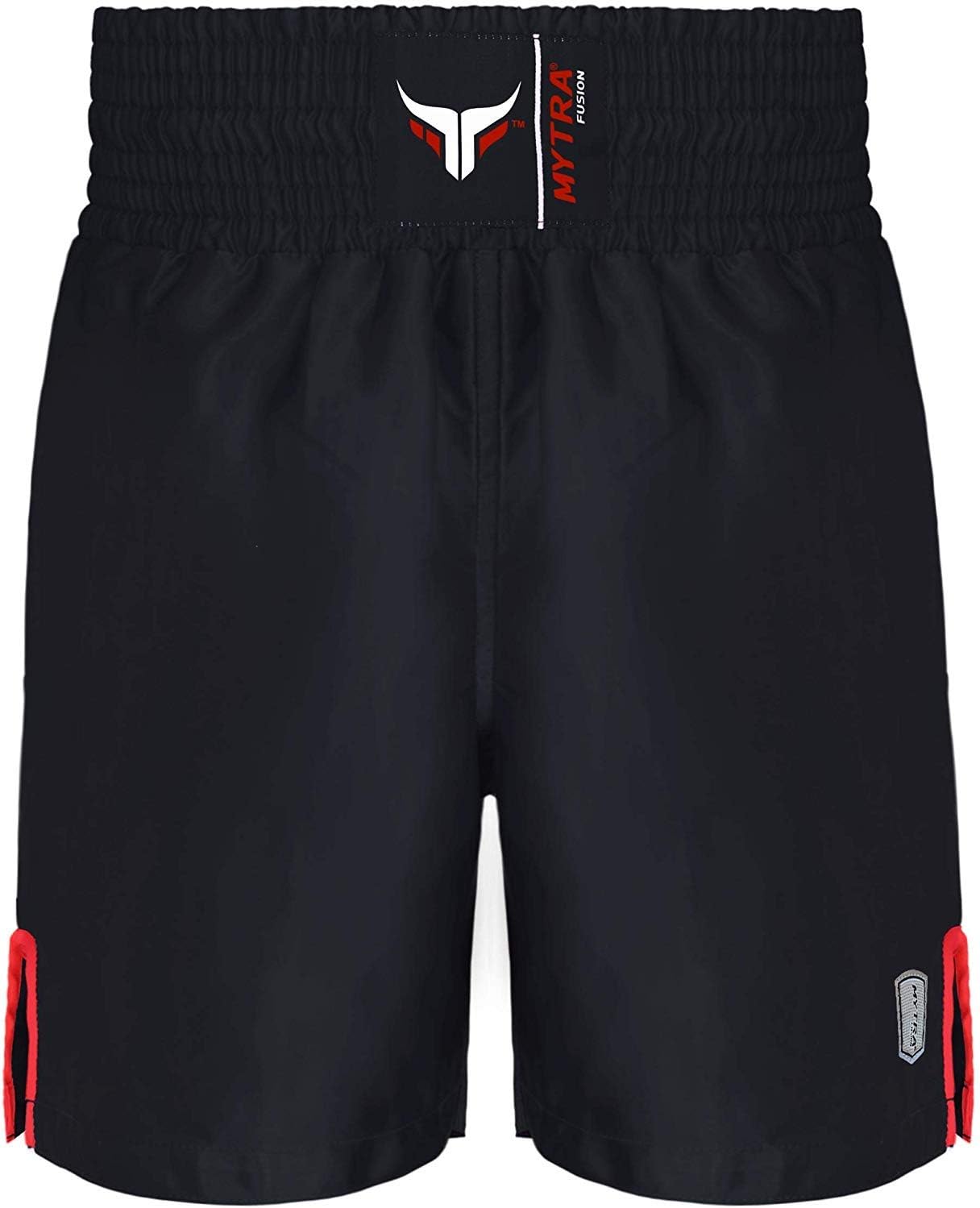 Mytra Fusion Kids Boxing Shotrs Trunks for Boxing MMA Muay Thai Fitness Gym Workout Training (Black, XXXS)