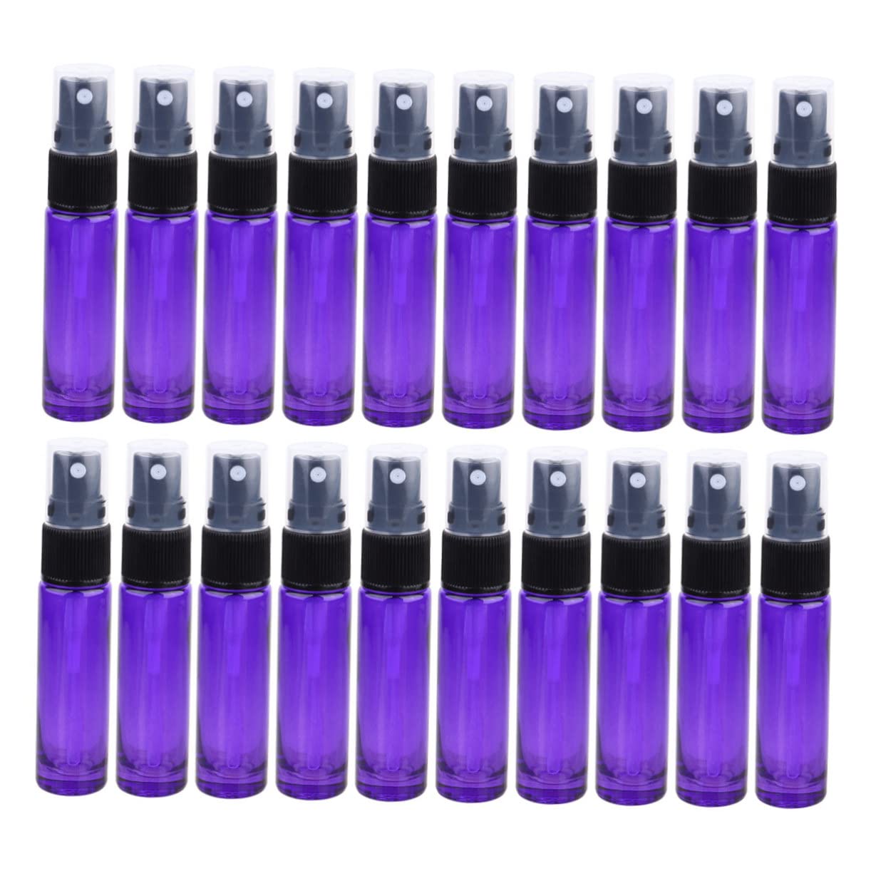 FRCOLOR Wiederbefüllbare Parfüm Sprühflasche Tragbar und Geeignet für Reisen 10ml 20 Stück aus Glas für Parfüm und Eau De Cologne im Outdoor Einsatz