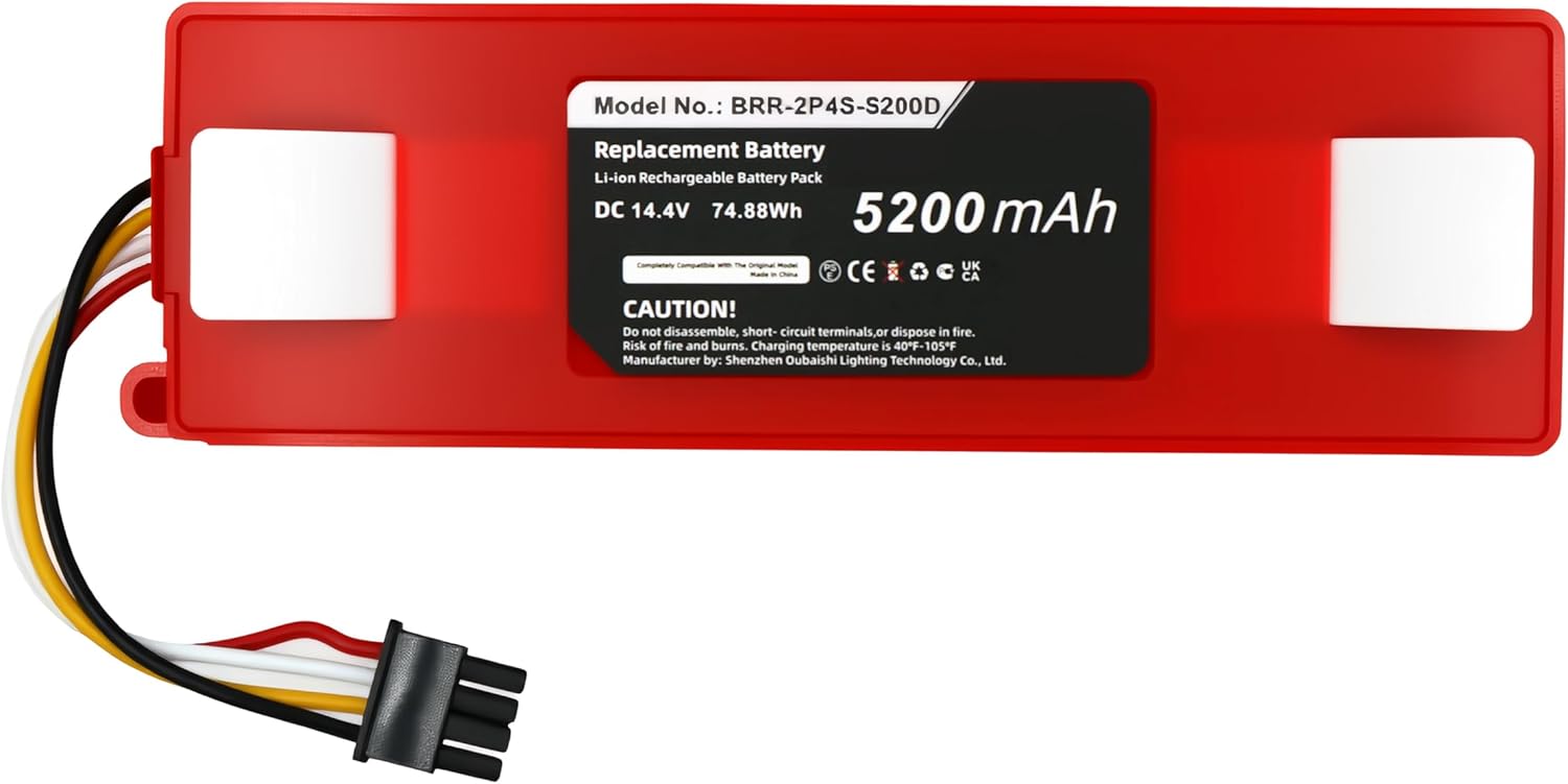 Replacement Battery Compatible with S4, S4 MAX, S402-00, S452-00, S4E52-00, S5, S5 Max, S50, S502-00, S51, S512-00, S55, S552-00, S5E02-00, S5E52-00 14.4V/5200mAh