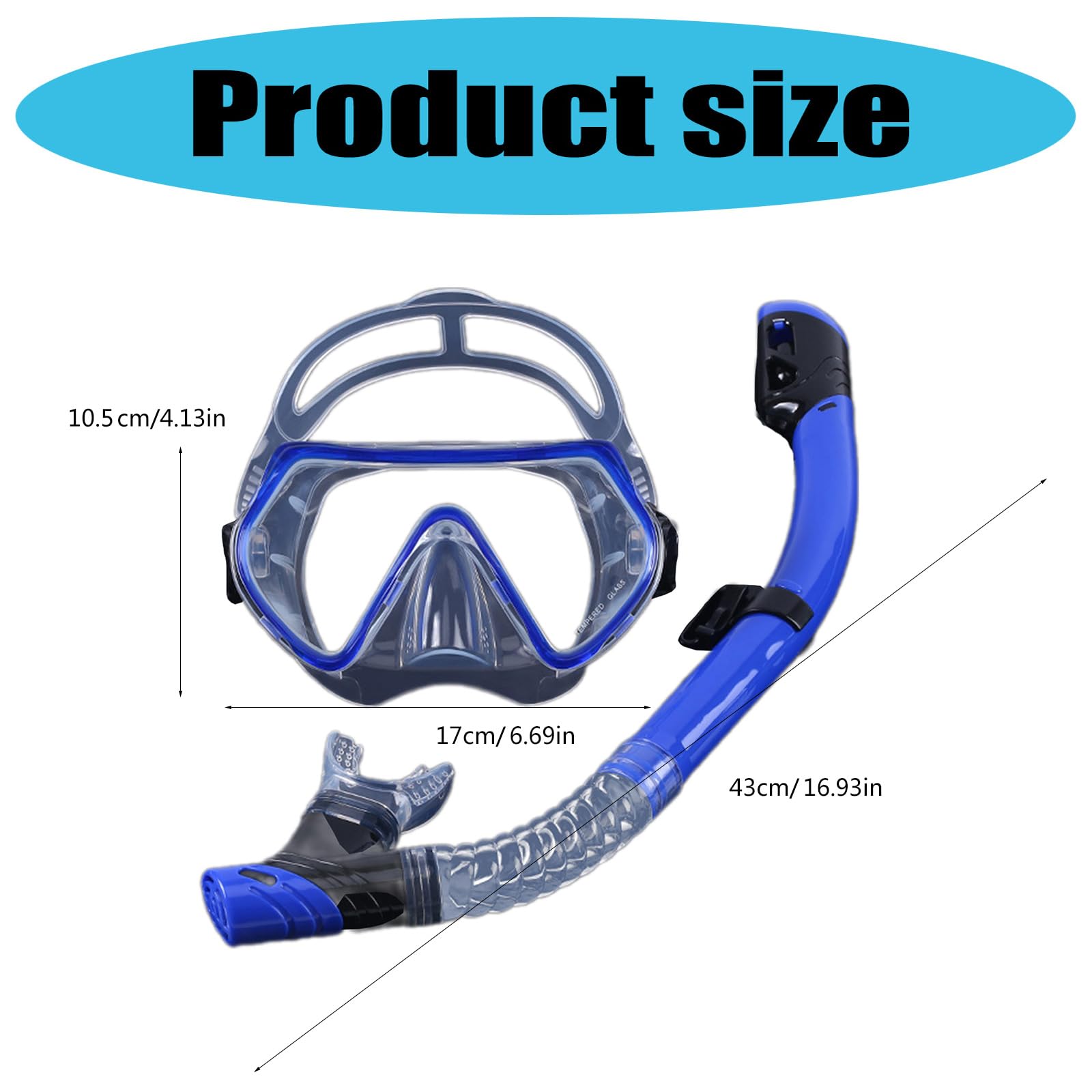 Equipo de esnórquel para buceo, esnórquel de buceo, gafas antivaho, gafas de natación, equipo de esnórquel