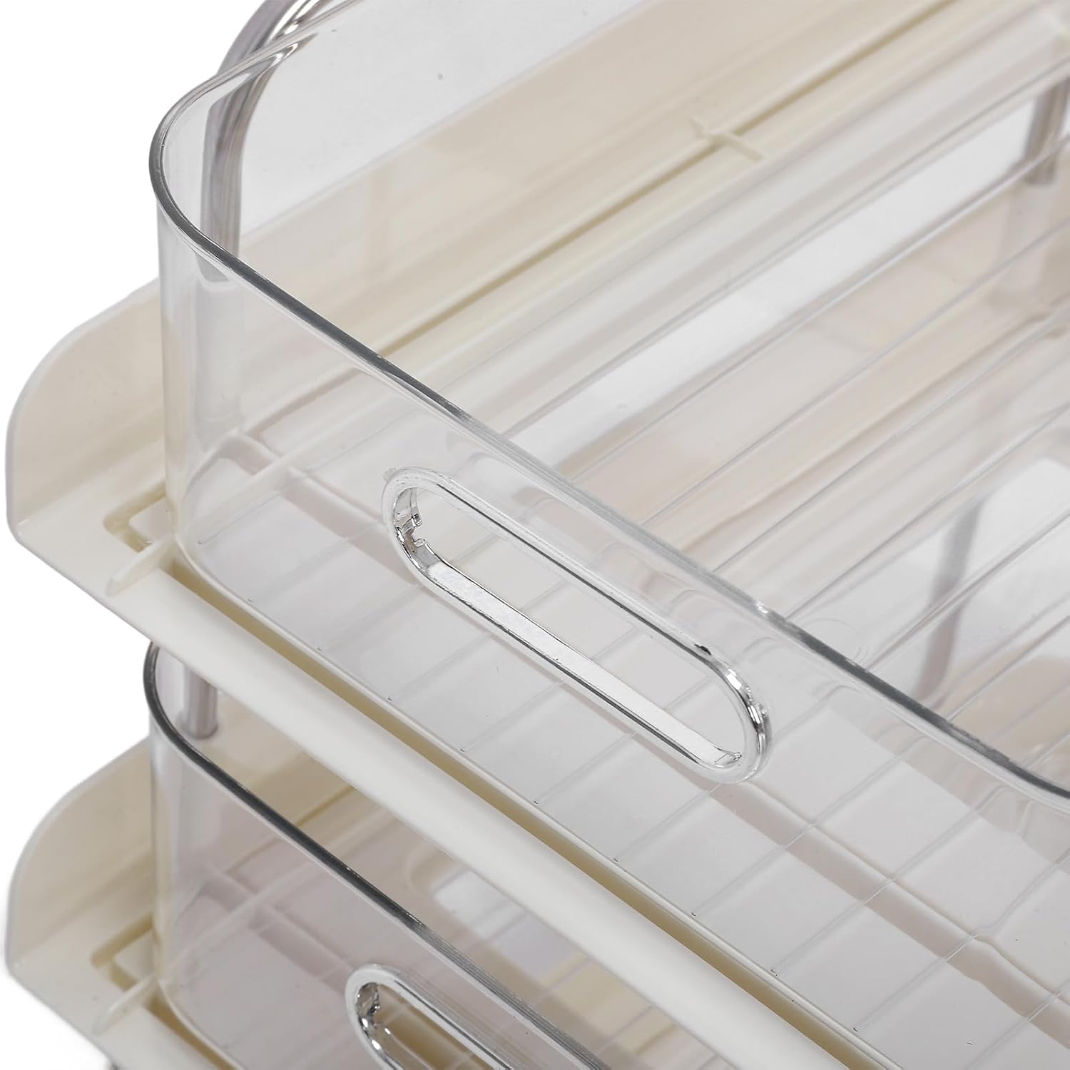 Shelving Unit, Removable Drawer Snacks Storage Rack for Kitchen (4 Tier)