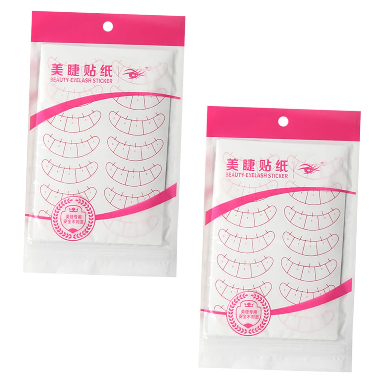 Mikinona 5-Point Eyelash Isolation Pad 20 Sheets Pack Ideal for Lash Extension Practice Training