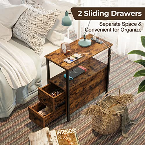 Rolanstar ED003-YW-RR-VC End Table With Charging Station thumb #5