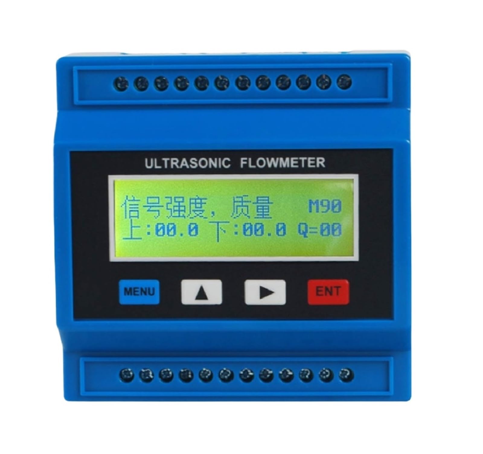 QfUxYYSLD TUF-2000M Modular Ultrasonic Flow Meter Liquid Water Flow Transmitter with Clamp Modbus RS485 Output 4‑20 mA(DN25-100)