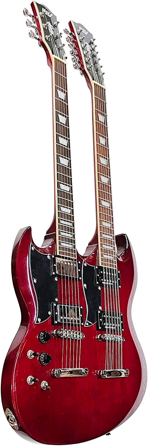 IYV - IDN-126 LH, 18 String Electric Guitar, Trans Red, Left hand