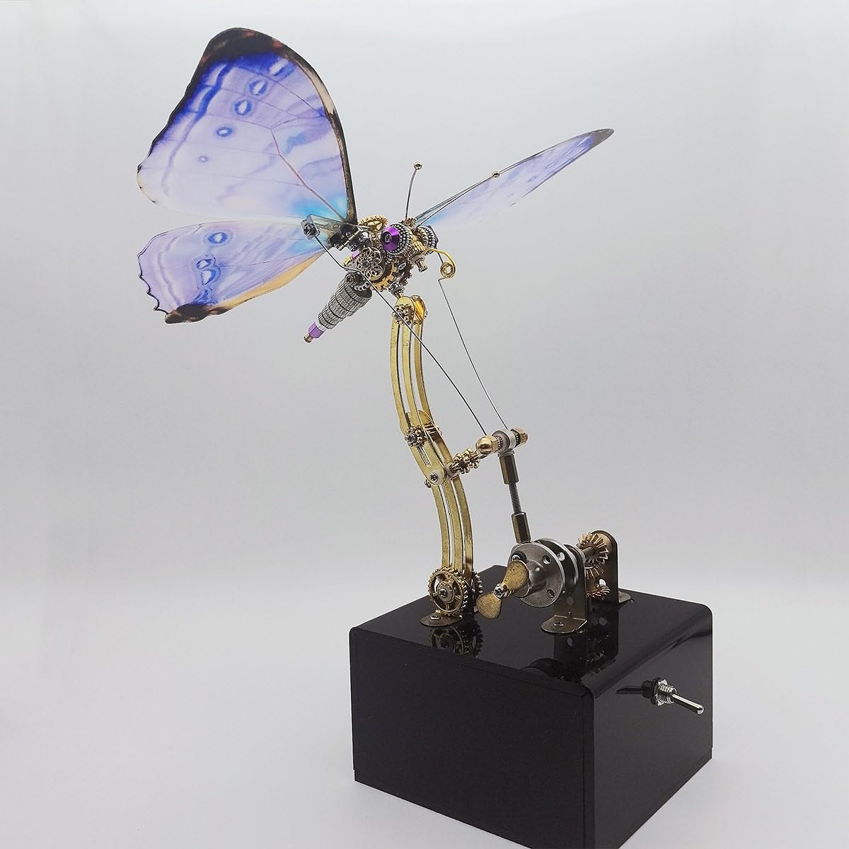 Steampunk - Puzzle in metallo 3D per adulti, con farfalla, 300 pezzi, per il montaggio fai da te