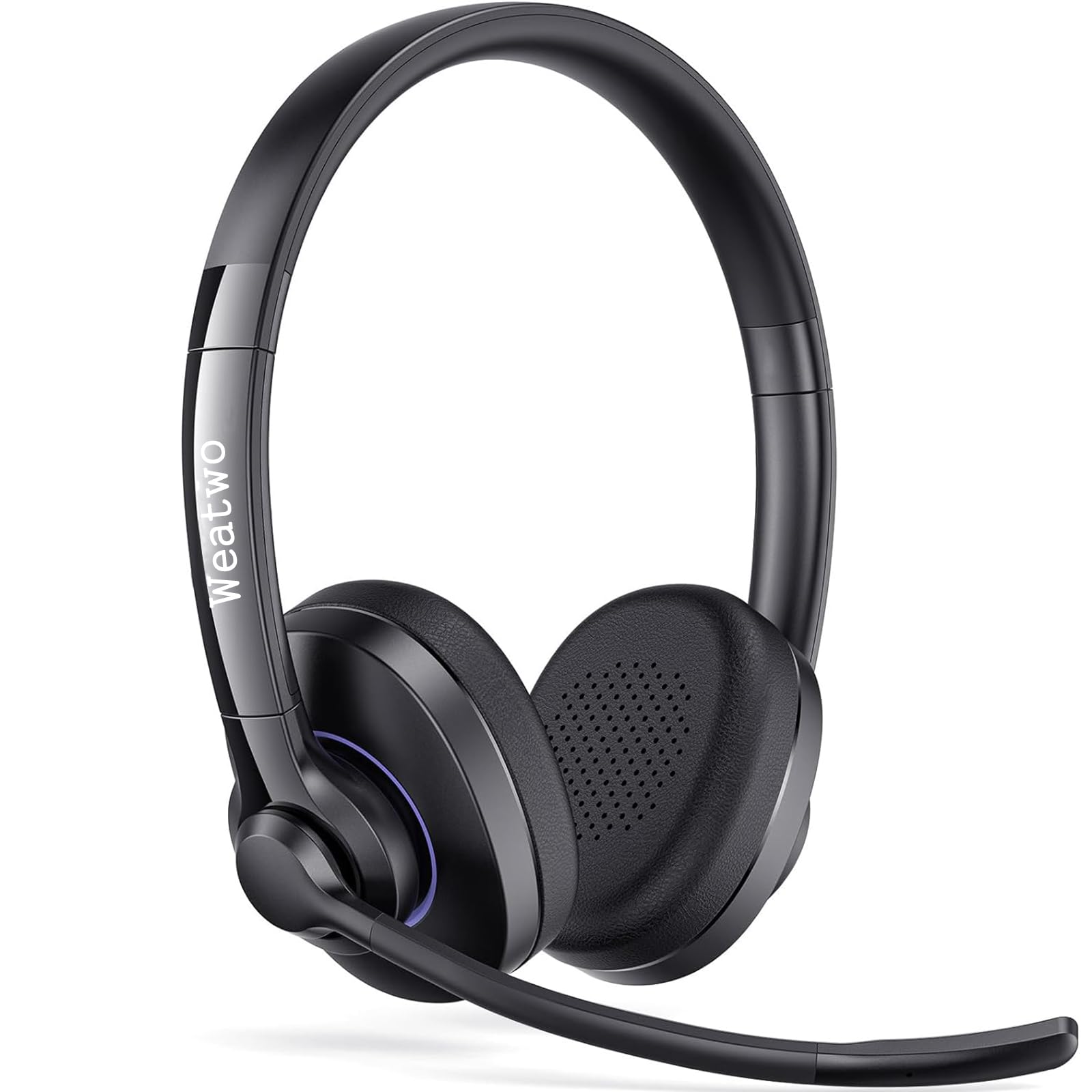 Cuffie wireless classe 1 V5.1 Bluetooth con doppio microfono CVC8.0 con cancellazione del rumore, cuffie wireless per telefoni cellulari, PC, squadre, zoom, casa, ufficio, 30 ore di conversazione