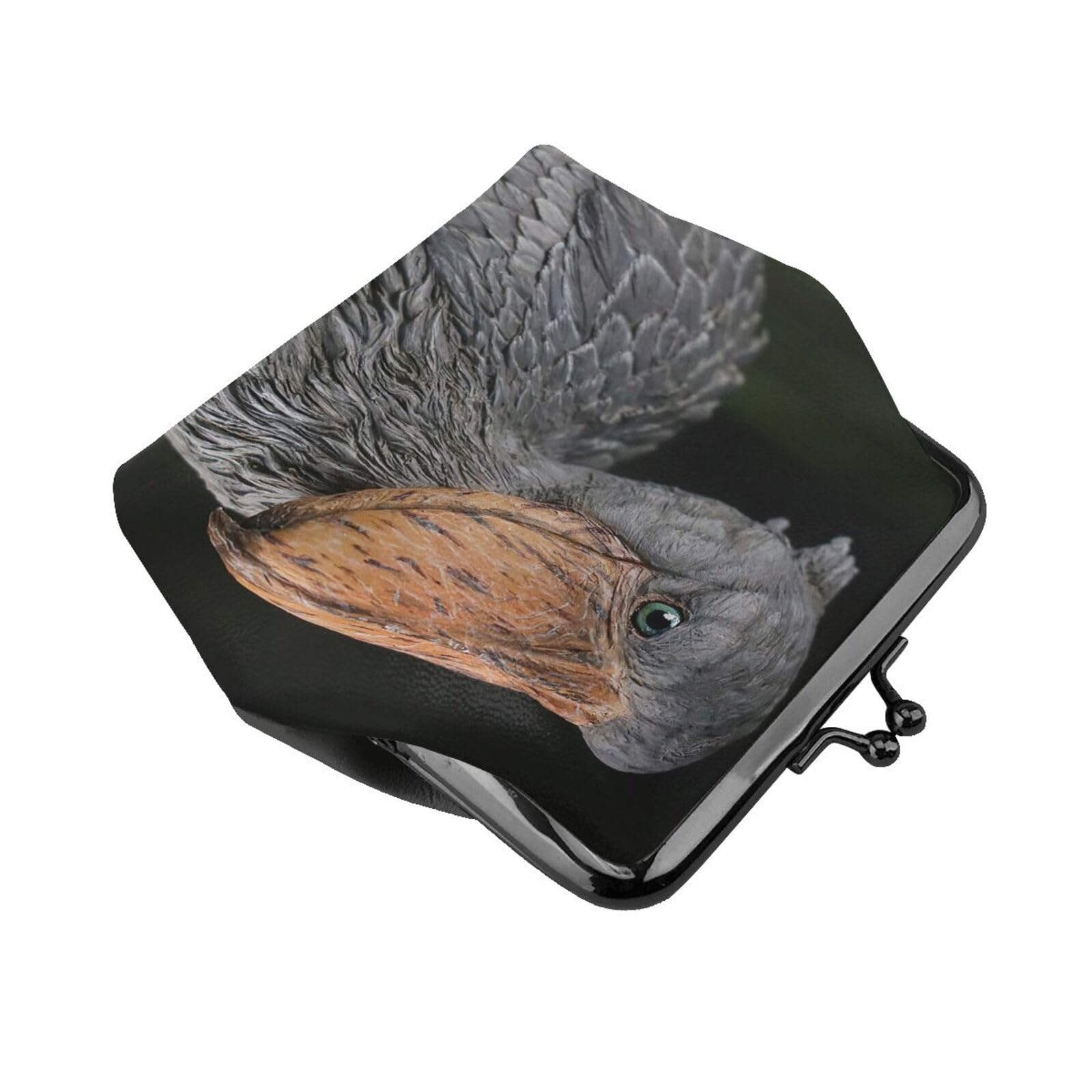 Amazon.co.jp: がま口財布 ハシビロコウ 鳥 小銭入れ 親子がま口財布
