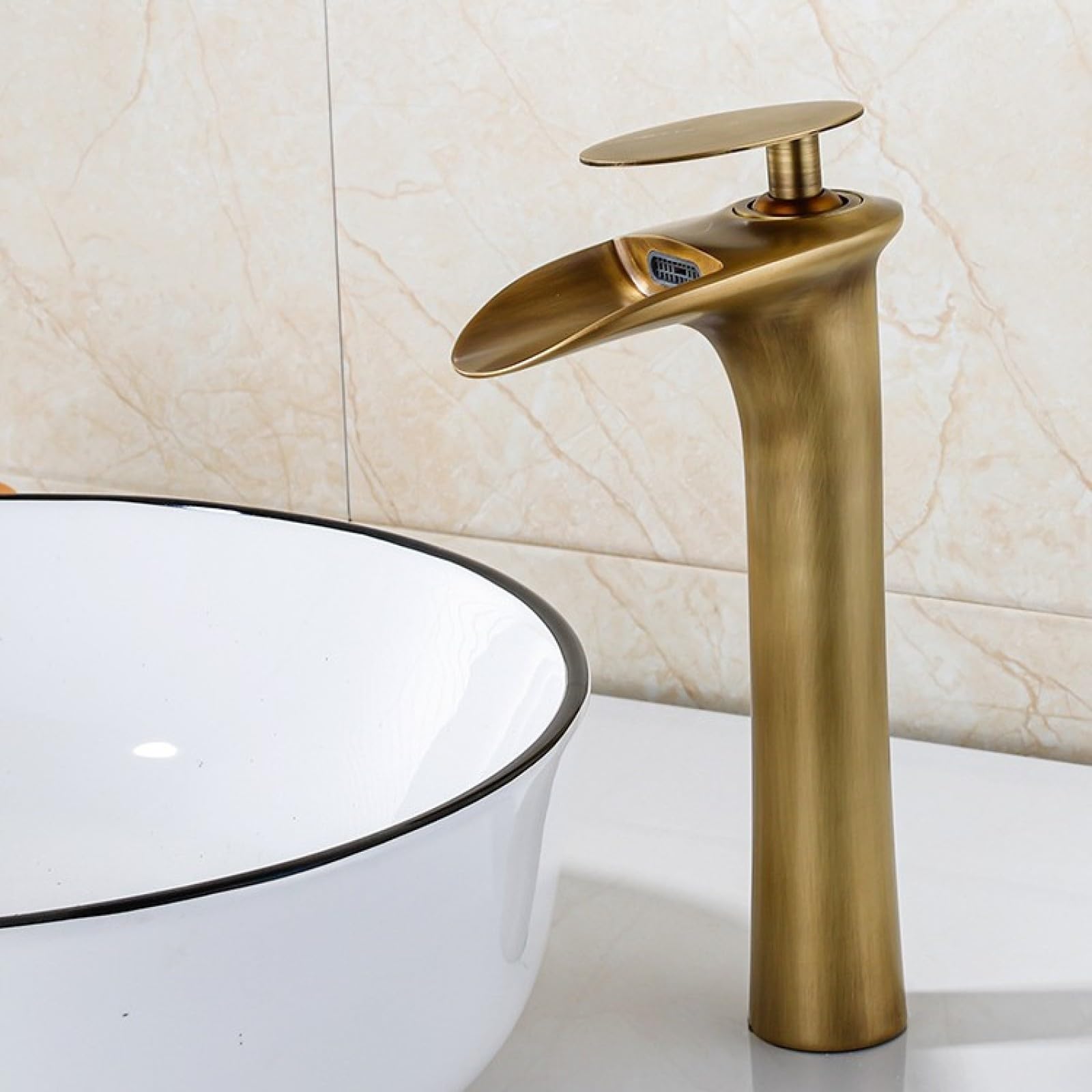 Bathroom All-Copper Hot and Cold Basin Faucet