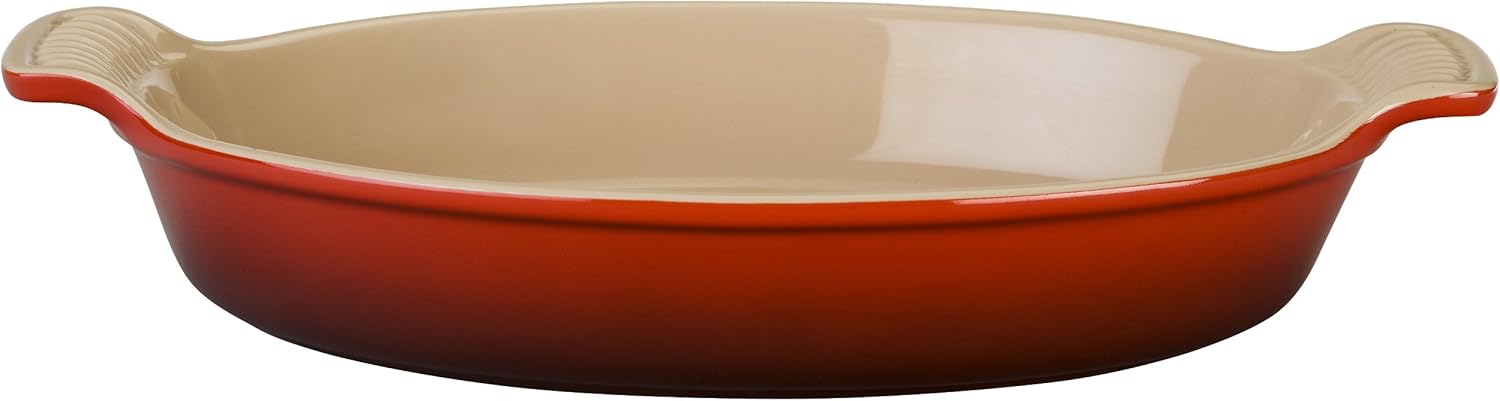 Heritage Oval Au Gratin Dish - Cerise
