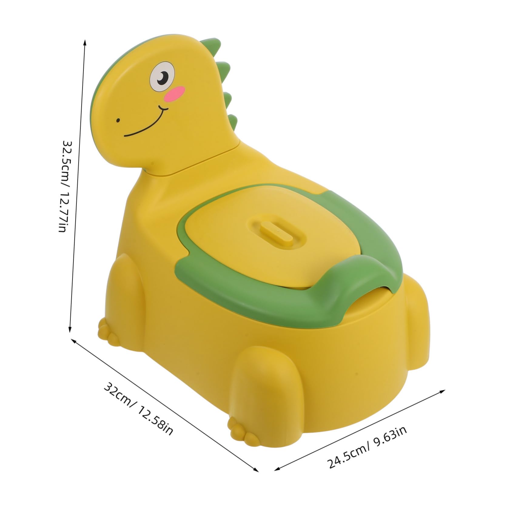 Kisangel Sturdy Dinosaur Potty Training Seat Portable Boys and Girls Toilet Chair with Non-slip Base Easy to Clean for Boys Girls Toddlers