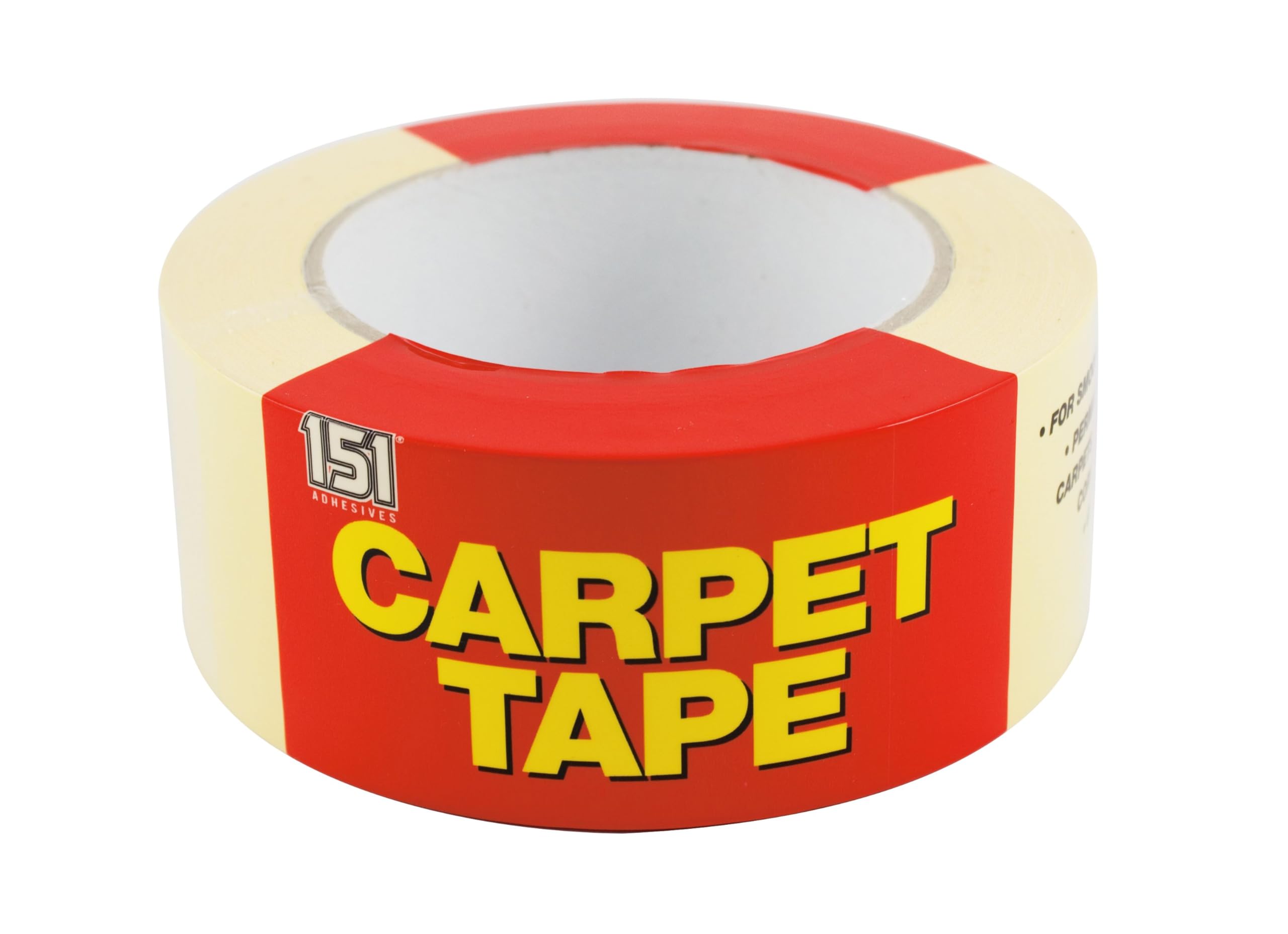 SuperGift.com 48 x25m Carpet Tape - Multi-purpose Strong Adhesive Tape - Heavy Duty - Multi-purpose Adhesive for DIY & Flooring