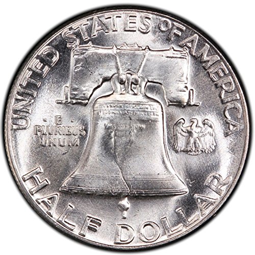 1961 No Mint Mark Beautiful Brilliant Uncirculated Franklin