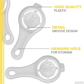 3-PACK Tool Yolk White Separator - Egg Divider Strainer Screen Filter - Baking Kitchen Gadgets